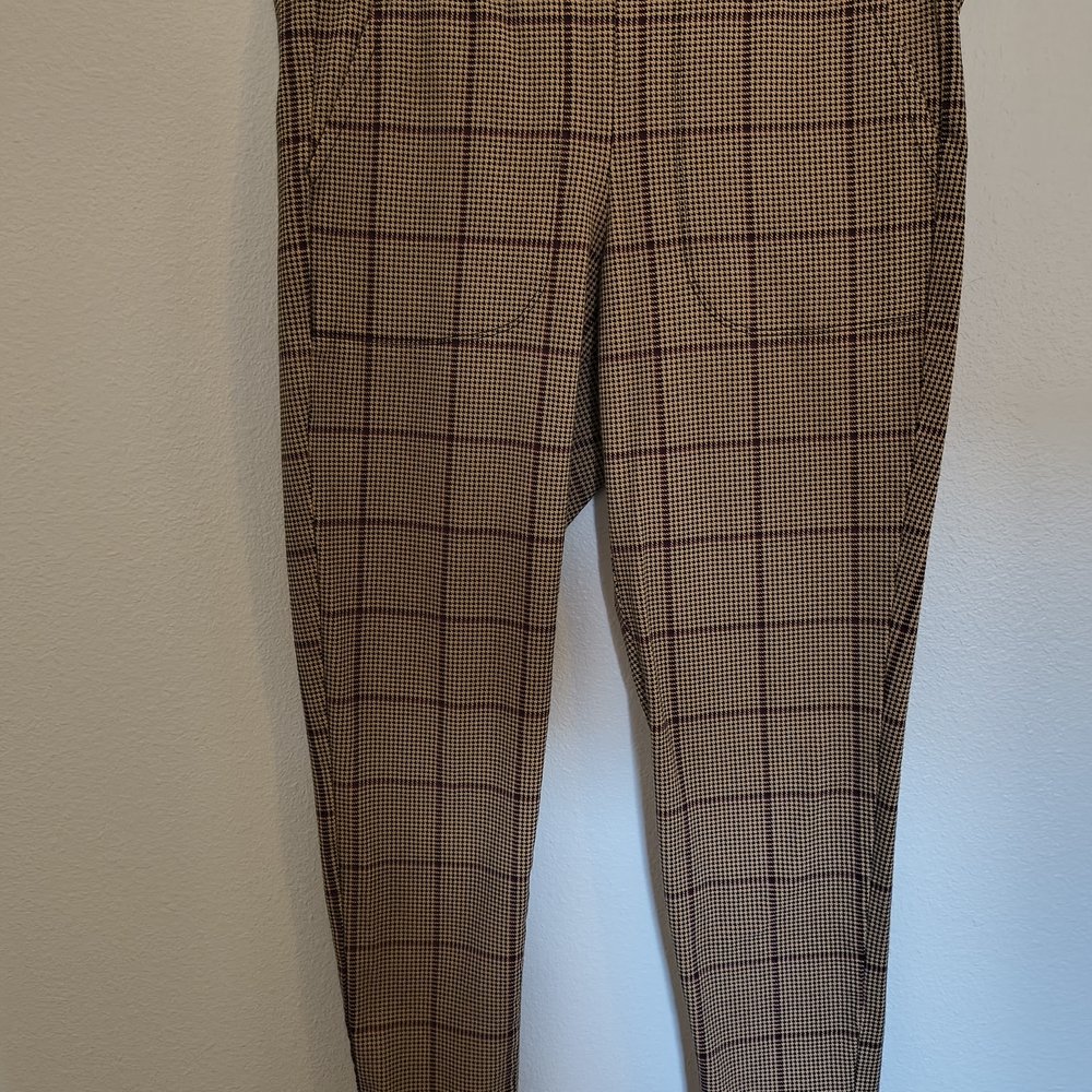 Torrid Tan Checkered Leggings
